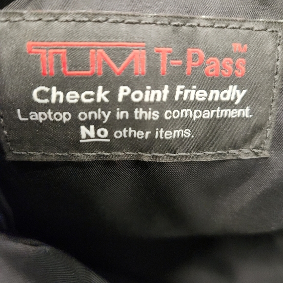 Tumi Black Nylon Crossbody Laptop Case - Picture 11 of 14